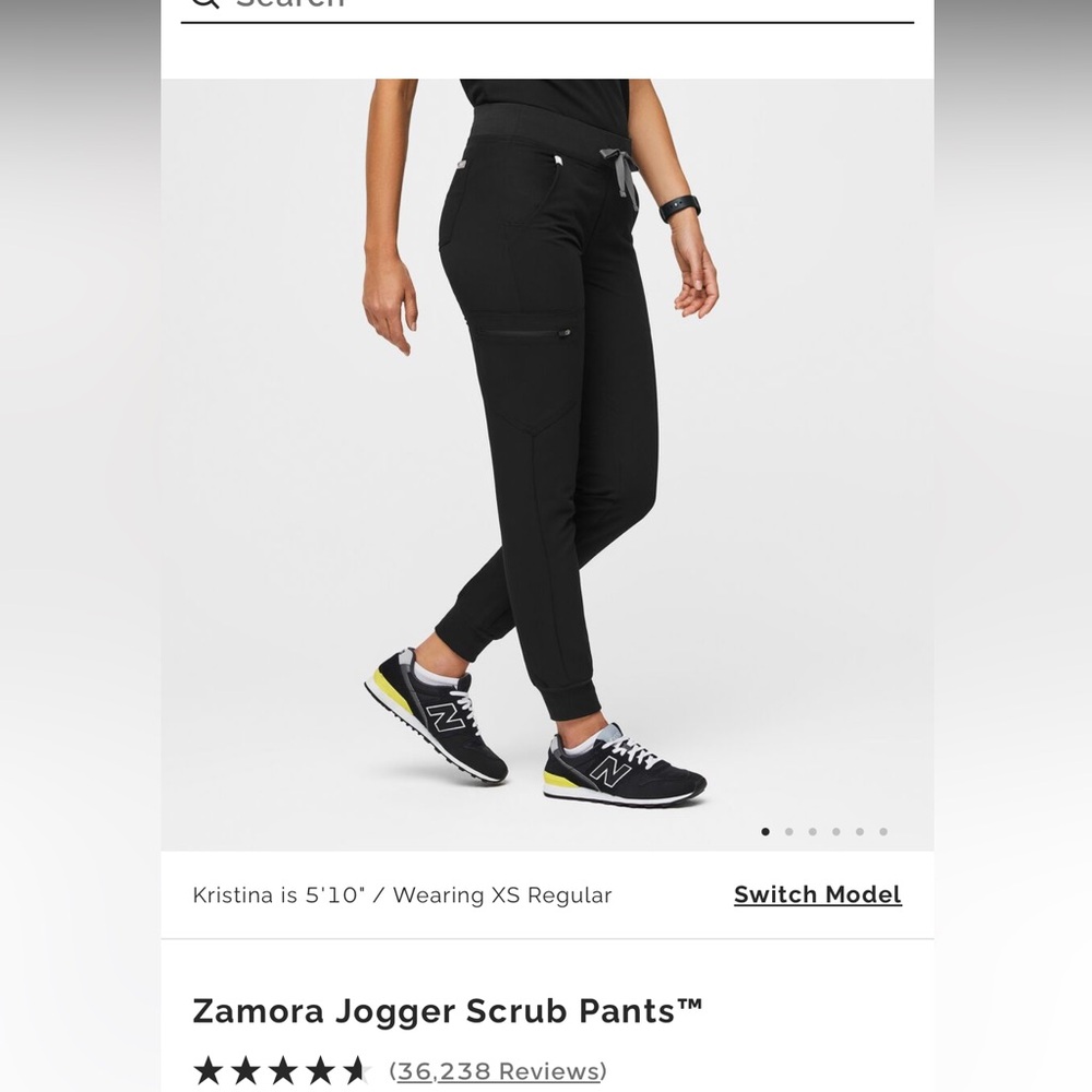 Figs Zamora size Medium black scrub pants